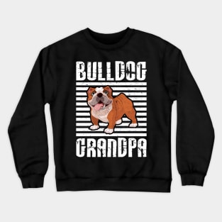 Bulldog Grandpa Proud Dogs Crewneck Sweatshirt